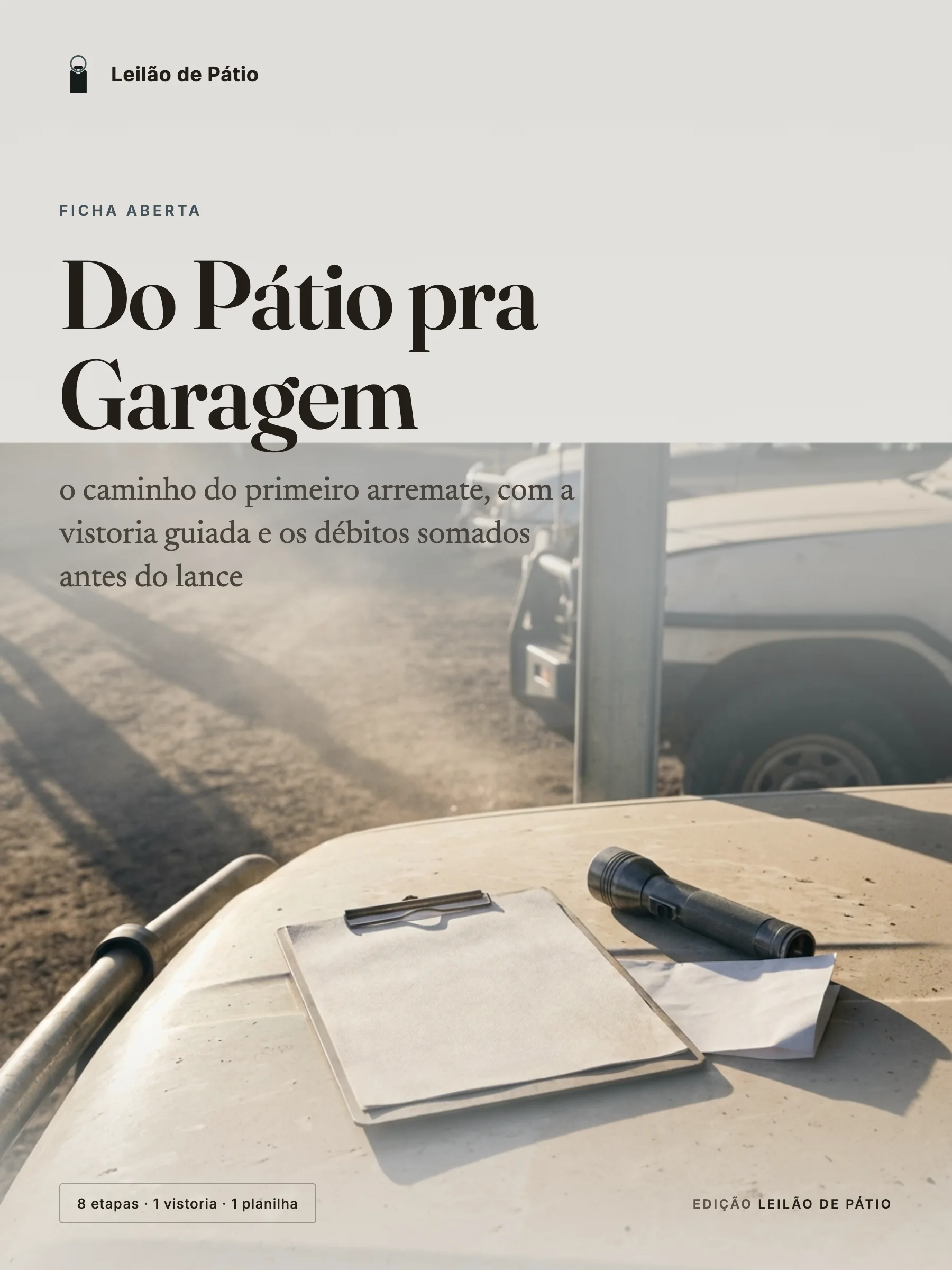 Capa do ebook Do Pátio pra Garagem